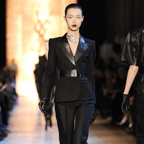 ysl women in suits